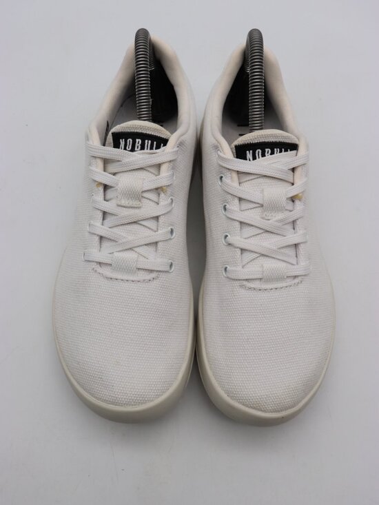 NOBULL Trainer Shoes Men\'s 7.5 Women\'s 9 White Canvas Low Top Training Sneakers main image 5